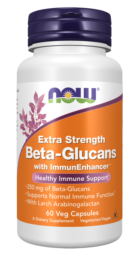 NOW Foods Beta-Glucans with ImmunEnhancer™, Extra Strength