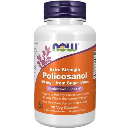 Now Foods Policosanol 40 mg Extra Strength 90 kapsúl