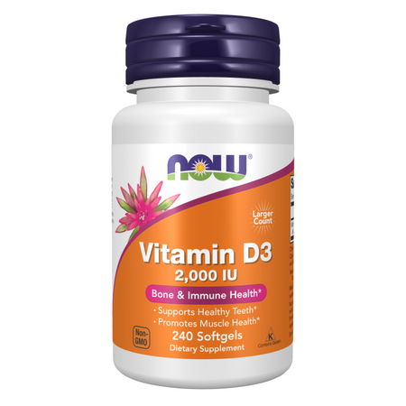 Now Foods Vitamín D3 2000 iu 240 kapsúl