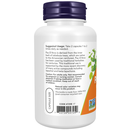 Now Foods Pau d'Arco 500 mg 100 kapsúl