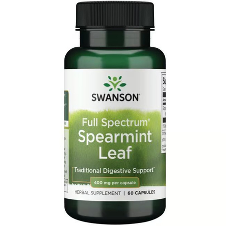 Swanson Full Spectrum Spearmint Leaf 400 mg 60 kapsúl