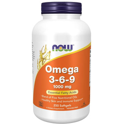 Now Foods Omega 3-6-9 1000 mg 250 kapsúl
