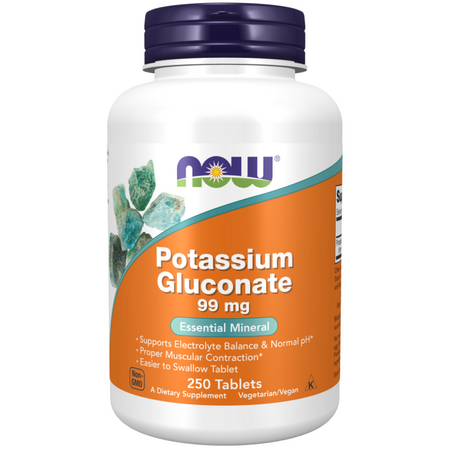 Now Foods Potassium Gluconate 99 mg 250 tabliet