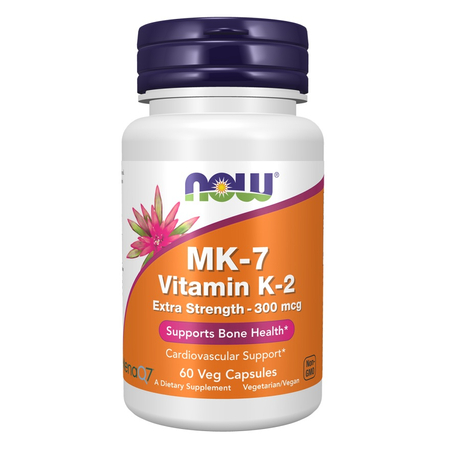 Now Foods Vitamín K2 MK-7 300 mcg Extra Strength 60 veg kapsúl