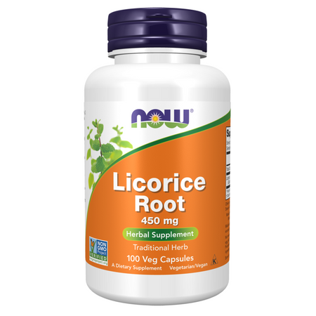 Now Foods Licorice Root 450 mg 100 kapsúl