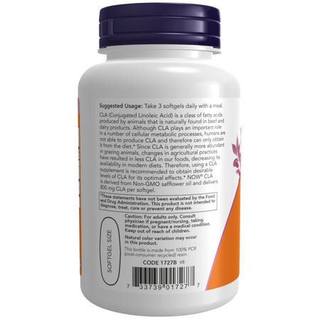 Now Foods CLA (Konjugovaná linolová kyselina) 800 mg 180 kapsúl