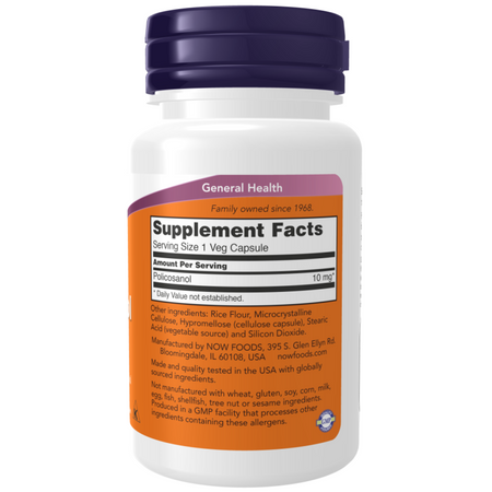 Now Foods Policosanol 10 mg 90 kapsúl