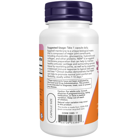 Now Foods Eggshell Membrane 500 mg 60 kapsúl