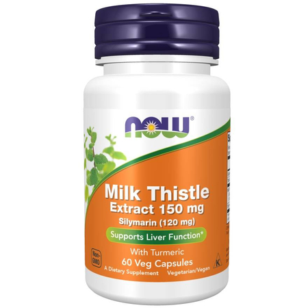Now Foods Milk Thistle Extract 150 mg Silymarin 120 mg 60 kapsúl