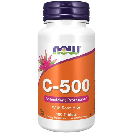 Now Foods Vitamin C-500 100 tabliet