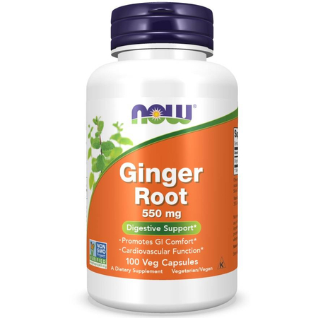 Now Foods Ginger Root 550 mg 100 veg kapsúl