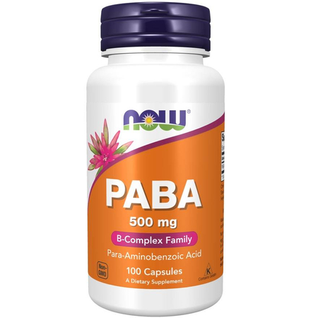 Now Foods PABA 500 mg 100 kapsúl