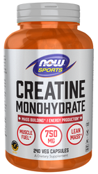 Now Foods Creatine Monohydrate 750 mg 240 kapsúl