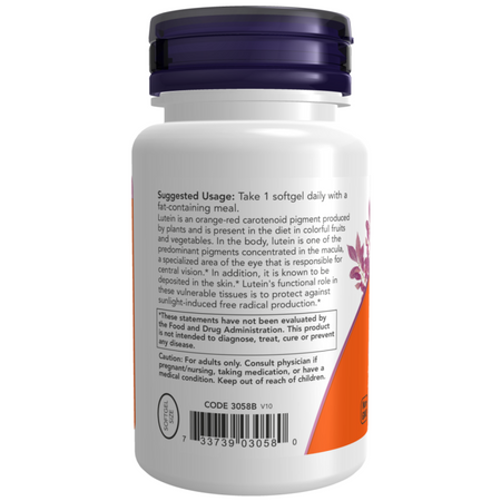Now Foods Lutein 10 mg 60 kapsúl