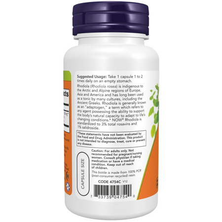 Now Foods Rhodiola 500 mg 120 kapsúl