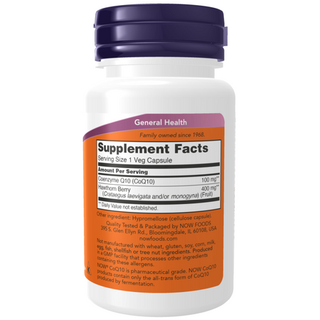 Now Foods Koenzym Q10 100 mg Hloh 180 kapsúl