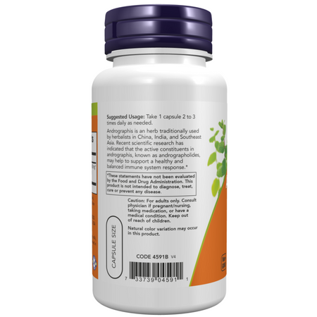 Now Foods Andrographis 400 mg Extract 90 kapsúl
