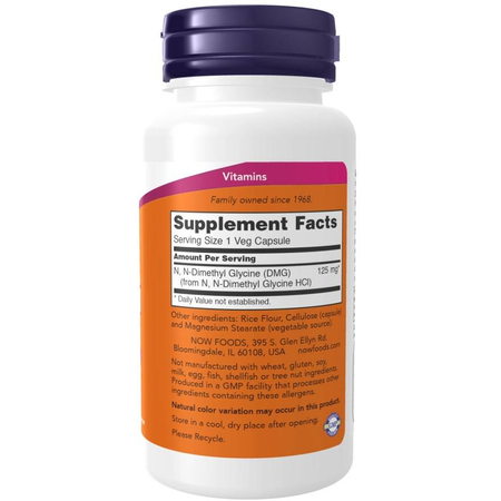 Now Foods DMG 125 mg 100 veg kapsúl