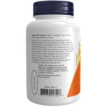 Now Foods Borage Oil 1000 mg 60 kapsúl