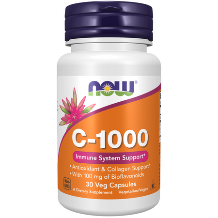 Now Foods Vitamin C-1000 Bioflavonoidy a Rutin 30 veg kapsúl