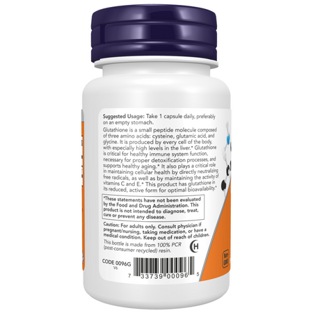 Now Foods Glutathione 250 mg 120 veg kapsúl