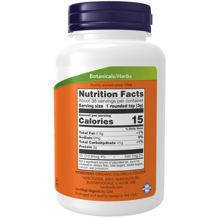 Now Foods Chlorella Pudr 113 g