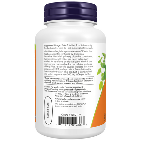 Now Foods Garcinia 1000 mg 120 tabliet