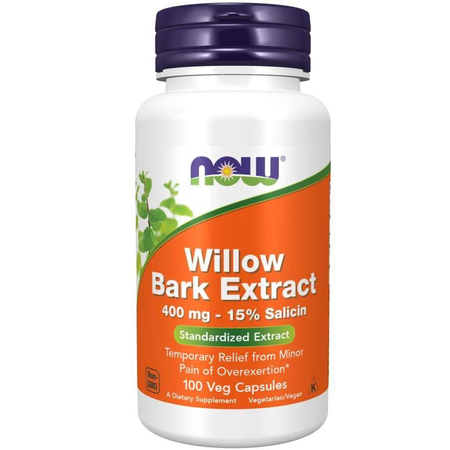 Now Foods Vrba (Willow Bark) Extract 400 mg 100 kapsúl