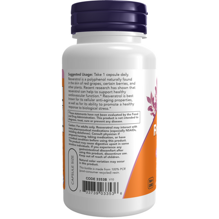 Now Foods Resveratrol 200 mg 120 kapsúl