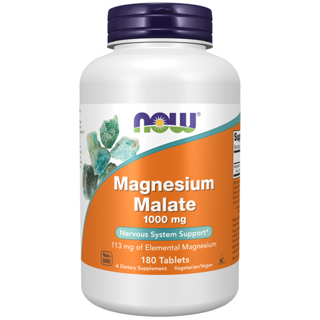 Now Foods Magnesium Malate 1000 mg 180 tabliet
