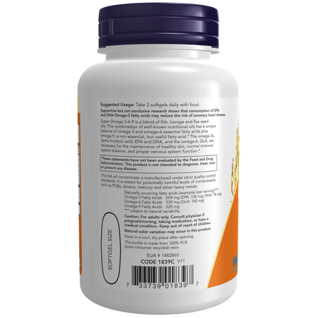 Now Foods Super Omega 3-6-9 90 kapsúl