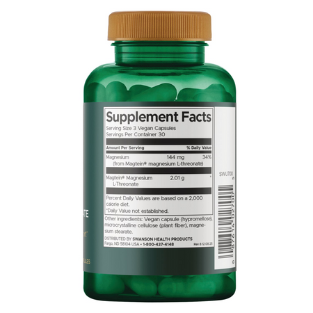Swanson Magtein Magnesium L-Threonate 90 veg kapsúl
