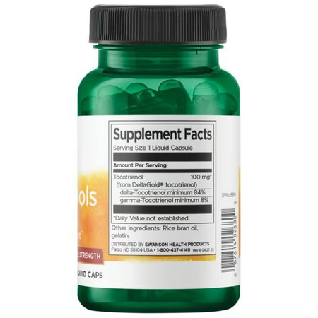 Swanson Tocotrienols Double Strength 100 mg 60 kapsúl