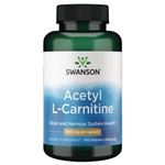 Swanson Acetyl L-Carnitin (ALC) 500 mg 100 kapsúl