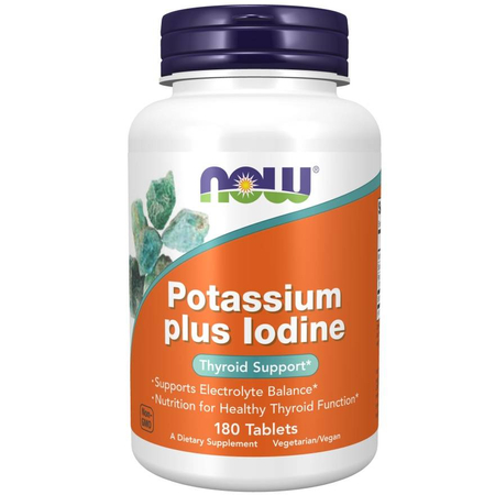 Now Foods Potassium plus Iodine 180 tabliet