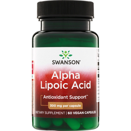 Swanson ALA Kyselina Alfa Lipoová 300 mg 60 kapsúl
