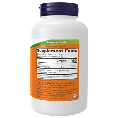 Now Foods Slippery Elm Powder 113 g