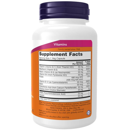 Now Foods Vitamin B-50 Complex 100 veg kapsúl