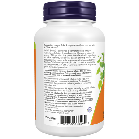 Now Foods Energy 90 veg kapsúl