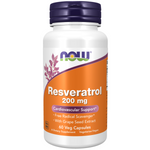 Now Foods Resveratrol 200 mg 60 kapsúl