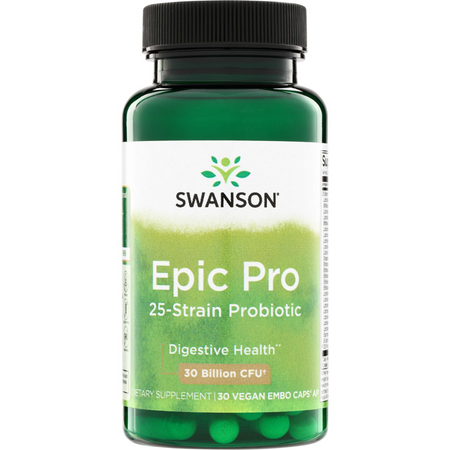 Swanson Epic Pro 25-Strain Probiotic 30 kapsúl