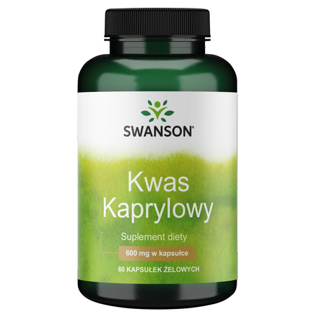 Swanson Kyselina Kaprylová 600 mg 60 kapsúl