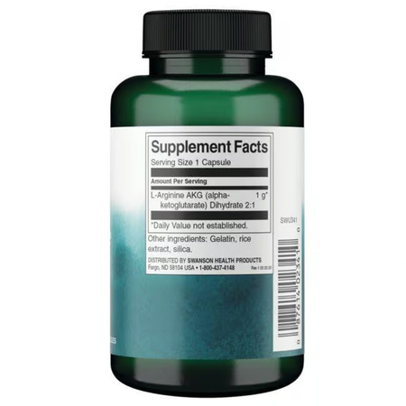 Swanson Arginine AKG 1000 mg 90 kapsúl