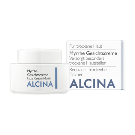 ALCINA For dry skin Facial Cream Myrrh – pleťový krém pre veľmi suchú pleť náchylnú na vysychanie, 100 ml