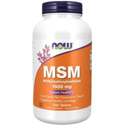 Now Foods MSM Methylsulfonylmethan 1500 mg 200 tabliet