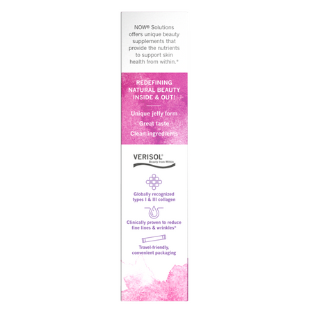 Now Foods Collagen Jelly Beauty Complex Sweet Plum 10 Jelly Sticks