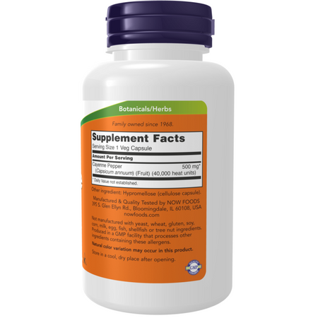 Now Foods Cayenne 500 mg 100 kapsúl