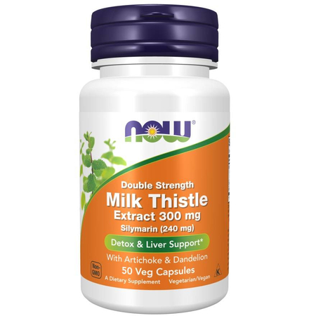 Now Foods Milk Thistle Extract, Double Strength 300 mg 50 kapsúl