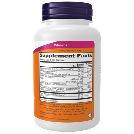 Now Foods Vitamin B-50 Complex 100 veg kapsúl
