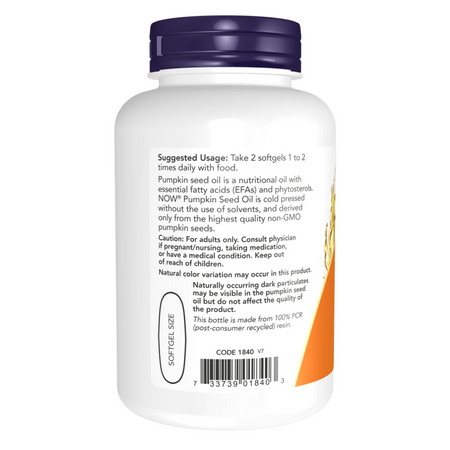 Now Foods Pumpkin Seed Oil 1000 mg 250 kapsúl